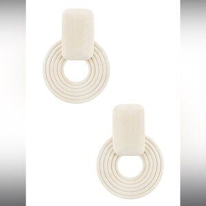 Casa Clara Folly Hoop Earrings in Ivory